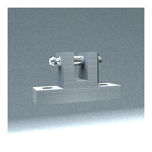 Fijación horizontal Ø 6 mm Para cilindros neumáticos y motores eléctricos