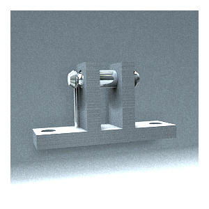 Fijación horizontal Ø 8 mm Para cilindros neumáticos y motores eléctricos